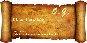 Ottó Gusztáv névjegykártya