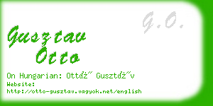 gusztav otto business card